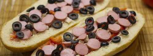 пицца в батоне. Шаг 5