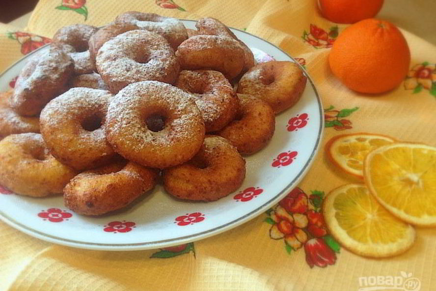 Рецепт апельсиновых пончиков
