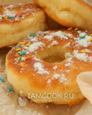 Пончики на кефире за 15 минут