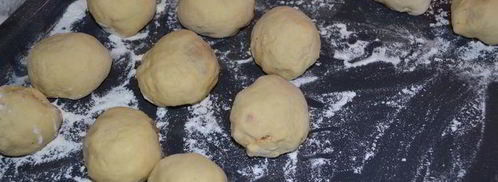 пончики с абрикосами и миндальной начинкой. Шаг 7