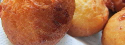 творожные пончики с вишней. Шаг 10