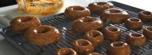 яблочные пончики с карамелью. Шаг 8