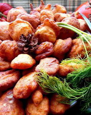 Заварные картофельные пончики