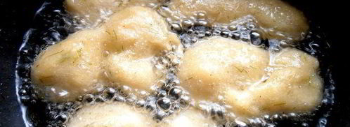 заварные картофельные пончики. Шаг 18