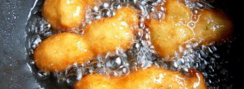 заварные картофельные пончики. Шаг 19