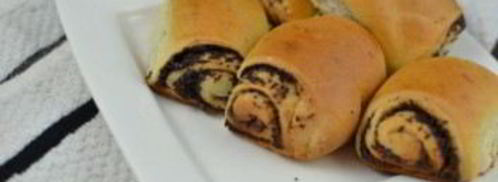 рулетики с маком из дрожжевого теста. Шаг 7