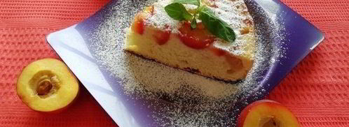 классическая шарлотка с яблоками и нектаринами. Шаг 10