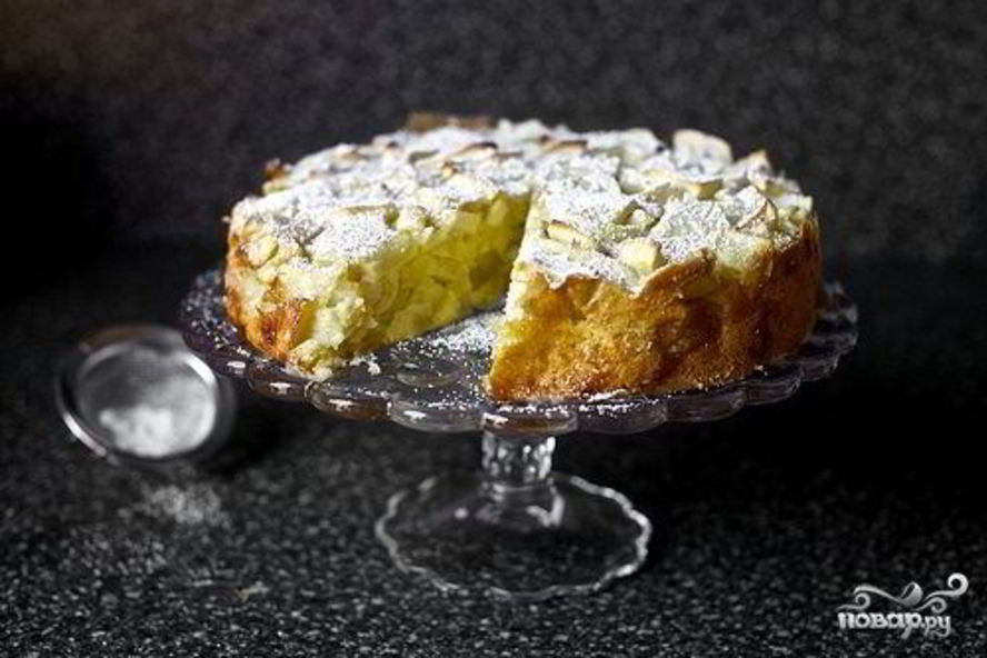 Рецепт пышной шарлотки с яблоками