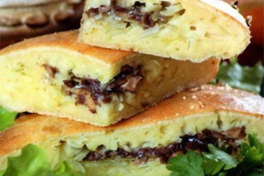 Рецепт шарлотки с рыбой и капустой