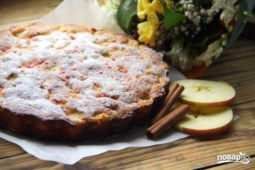 Рецепт шарлотки творожной
