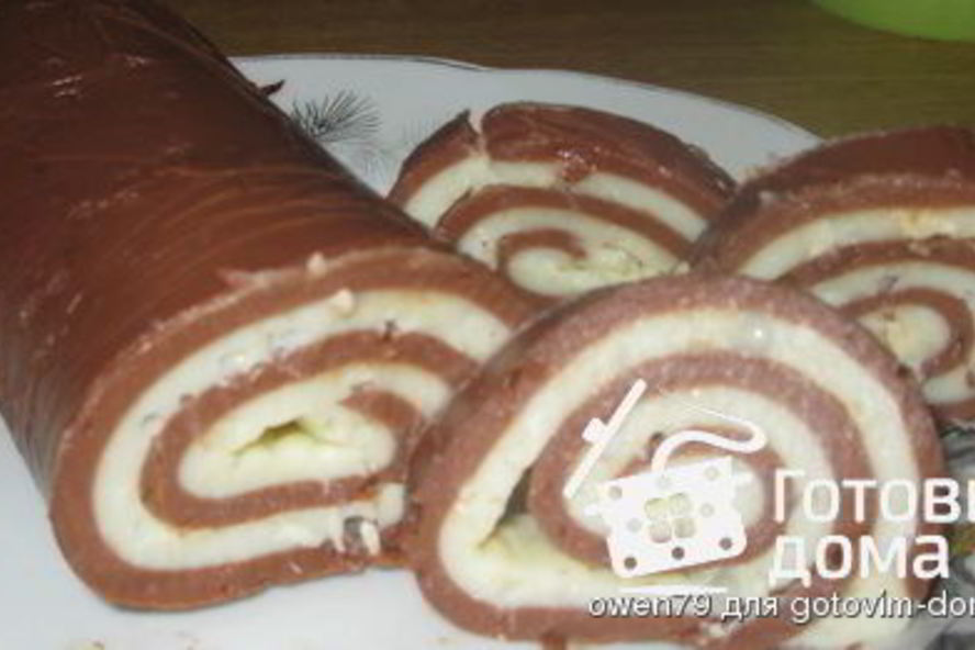 Рецепт шоколадного рулета