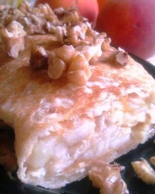 Быстрый штрудель из лаваша с грушей