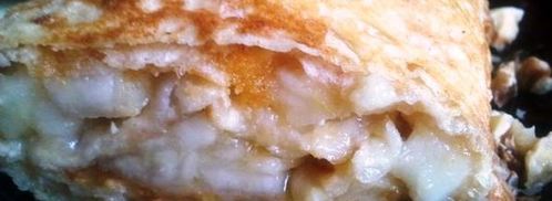 быстрый штрудель из лаваша с грушей. Шаг 14