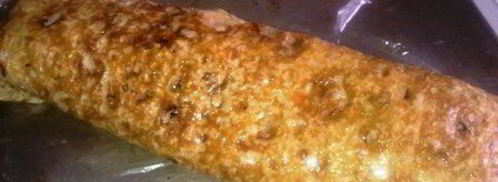 быстрый штрудель из лаваша с грушей. Шаг 11