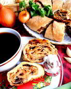 Хрустящий постный штрудель с ароматной полезной начинкой