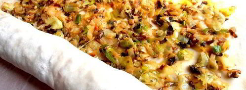 хрустящий постный штрудель с ароматной полезной начинкой. Шаг 17