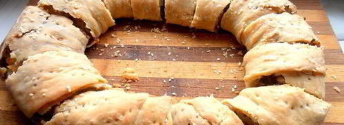 хрустящий постный штрудель с ароматной полезной начинкой. Шаг 22