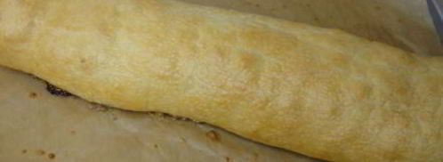 штрудель грушевый с творогом из слоёного теста. Шаг 15