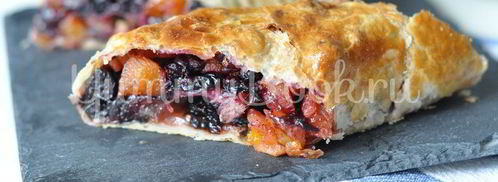 штрудель с фруктами и сухофруктами. Шаг 7