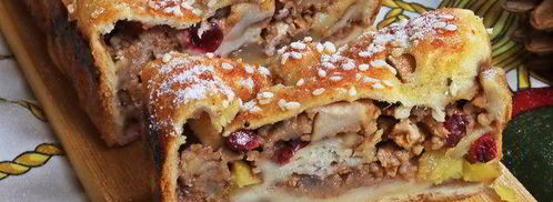 штрудель с грушей и яблоками. Шаг 23