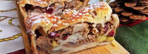 штрудель с грушей и яблоками. Шаг 26