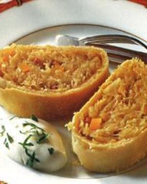 Штрудель с квашеной капустой