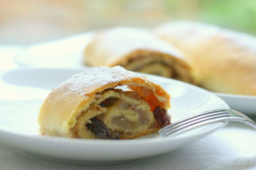 Рецепт штруделя с начинкой из яблочного повидла