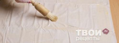 штрудель с уткой, грецкими орехами и клюквенным соусом. Шаг 19