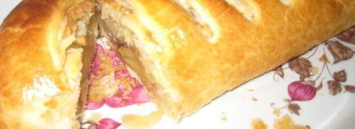 штрудель с яблоками и изюмом. Шаг 5