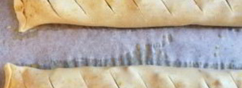 штрудель яблочный из готового слоеного теста. Шаг 8