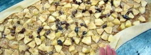 яблочный штрудель с грецкими орехами. Шаг 18