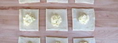 слойки из бездрожжевого теста с сыром. Шаг 4