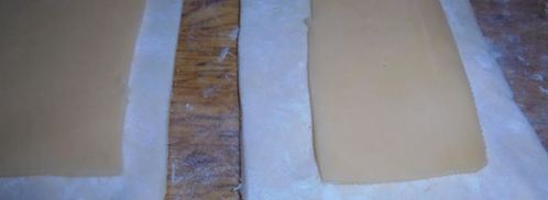 слойки с сыром и морской капустой. Шаг 3