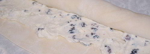 слойки с творожной начинкой и изюмом. Шаг 4