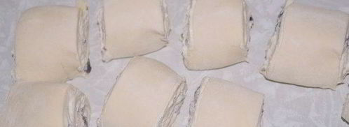 слойки с творожной начинкой и изюмом. Шаг 5