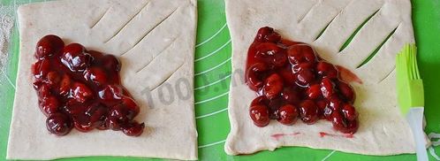 слойки с вишней. Шаг 7