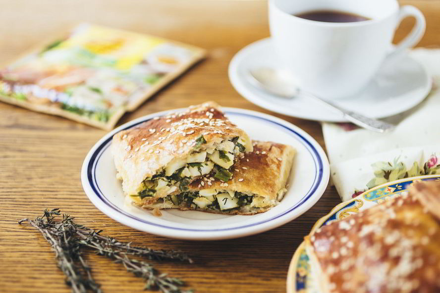 Рецепт слоек с яйцом и зеленью