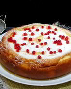 Нежный творожник с яблоками