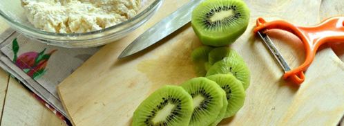 оригинальные сырники с киви. Шаг 4