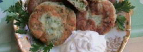 соленые сырники с зеленью. Шаг 7