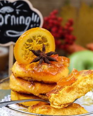 Сырники с морковью и цитрусовым соусом