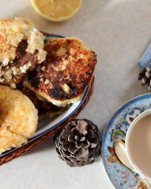 Сырники с шоколадом и мандаринами