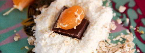 сырники с шоколадом и мандаринами. Шаг 4