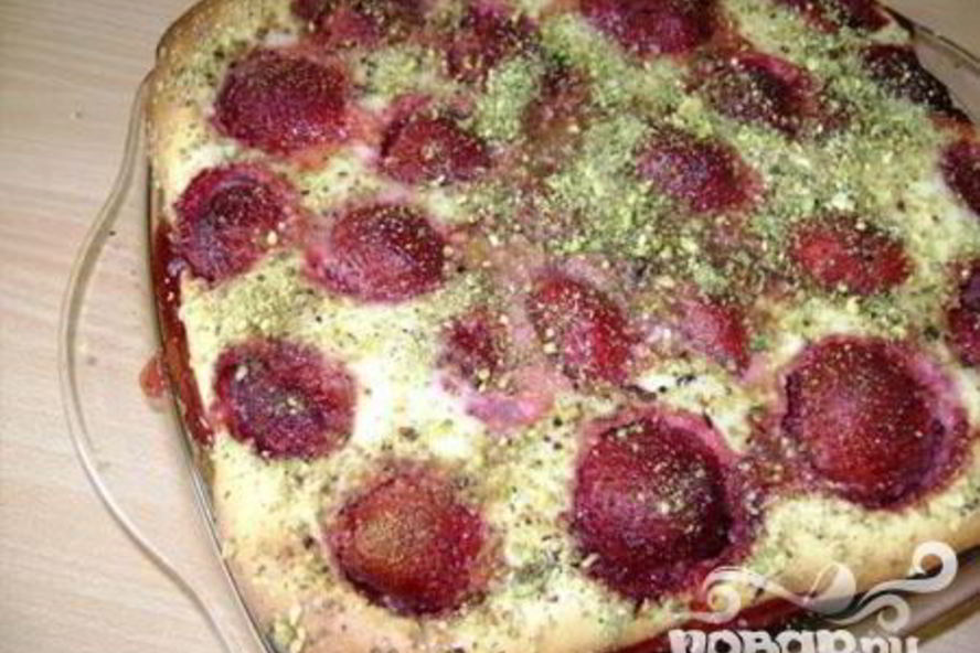 Рецепт творожника с клубникой