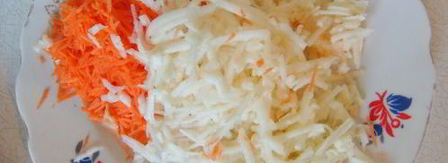 творожники с яблоком и морковью. Шаг 4