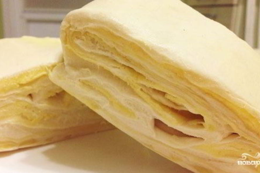 Рецепт слоеного теста без дрожжей