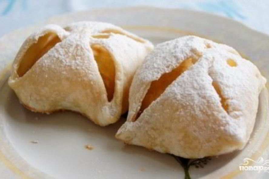 Рецепт слоеного теста с яблоками