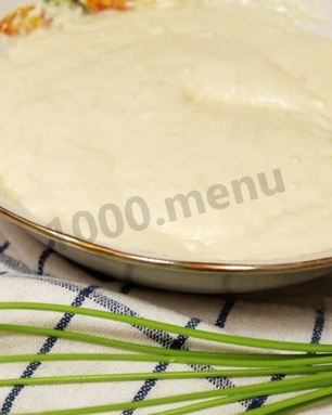 Жидкое тесто на кефире и сметане