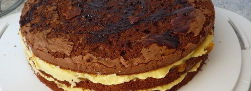 пасхальный кремообразный шоколадный торт с яичным ликером. Шаг 9