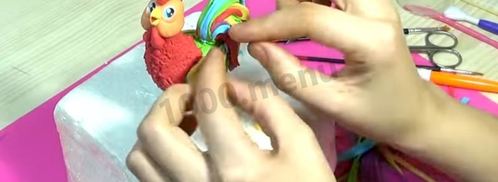 петух из мастики для торта. Шаг 12